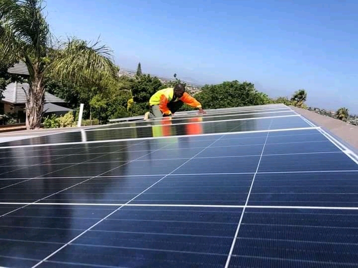 Solar panel installation by Khesekho Electrical